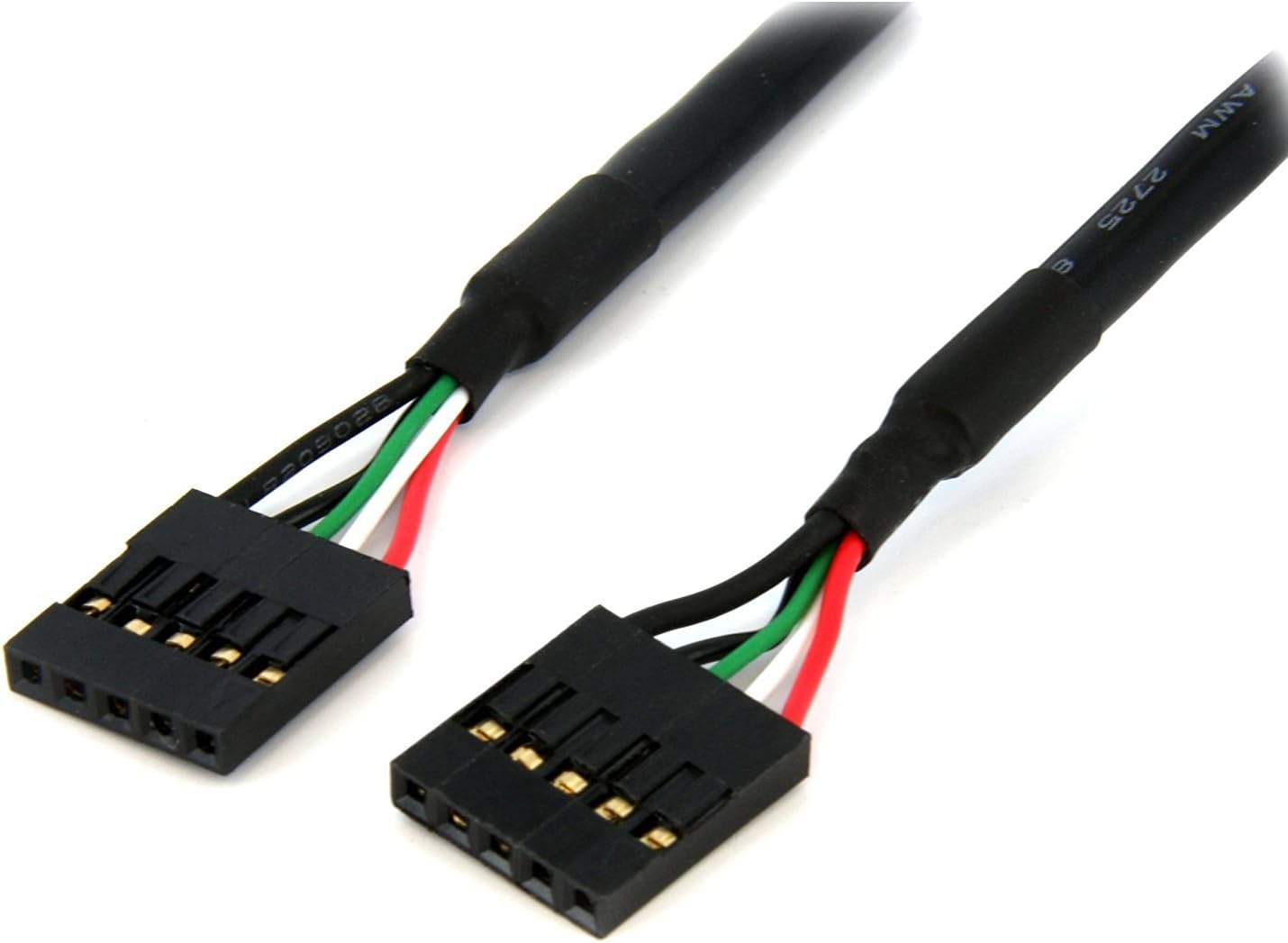 StarTech.com 24in Internal 5 pin USB IDC Motherboard Header Cable F/F - USB cable - 5 pin IDC (F) to 5 pin IDC (F) - USB 2.0 - 2 ft - black - USBINT5PIN24