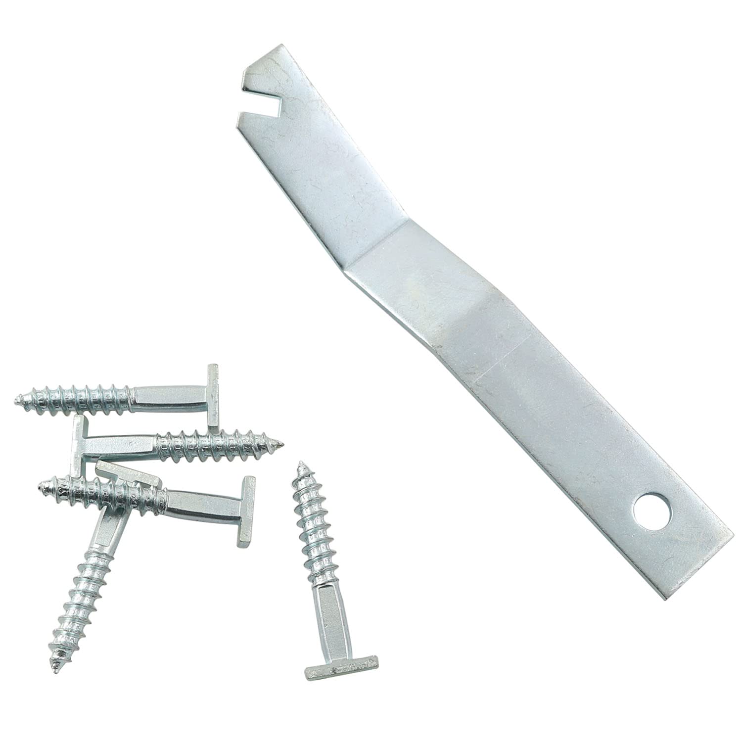 JCBIZT Screw Wrench T-Head Security Screw - Picture Frame Locking Hardware to Lock Artwork (1 wrench + 10 T-screw)