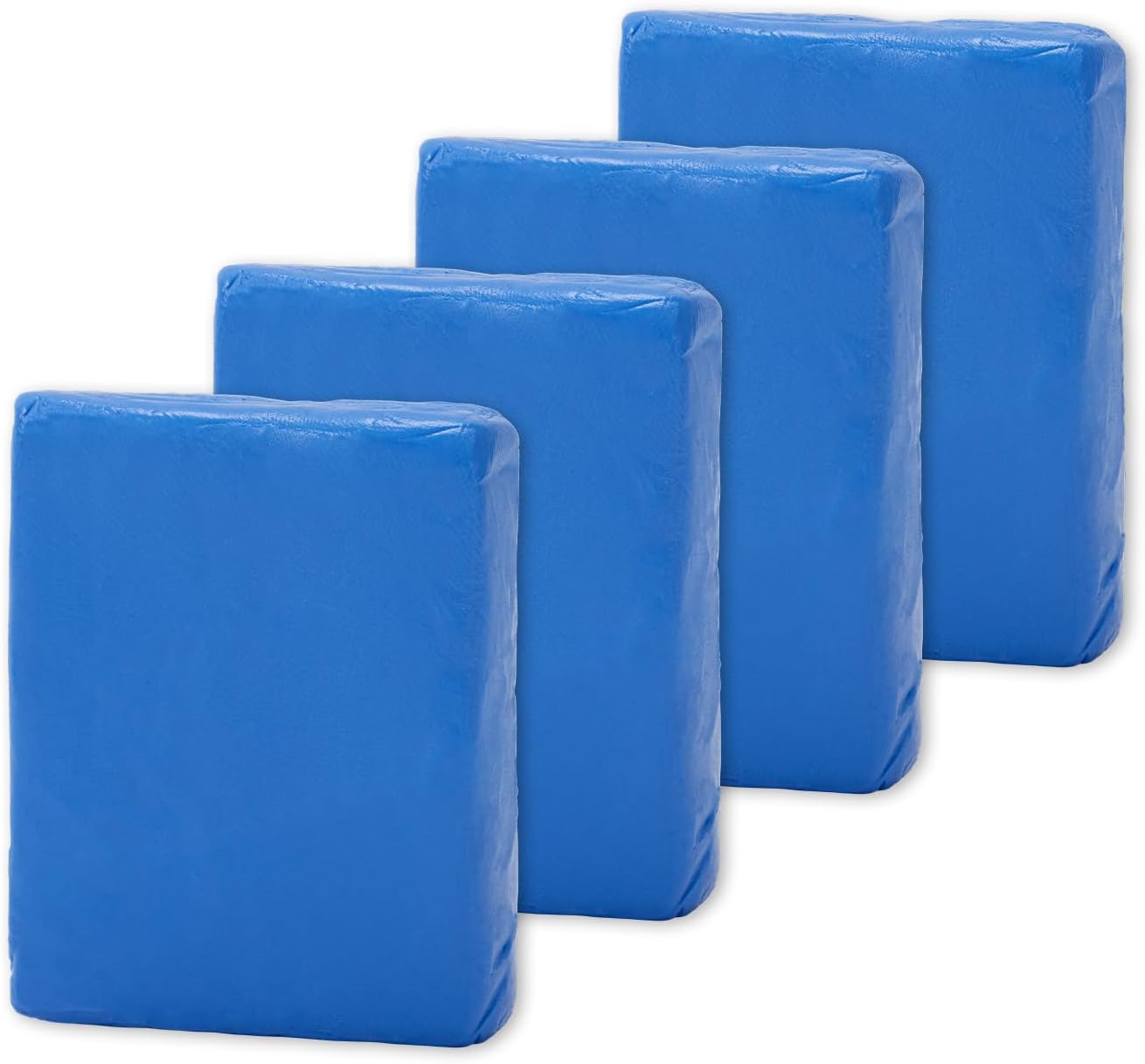 Kit di 4 barre di argilla per auto, kit di dettagli per auto, capacità di pulizia e assorbimento per auto, vetro, veicoli (100 g/confezione blu) - Amazon product rated Grade B