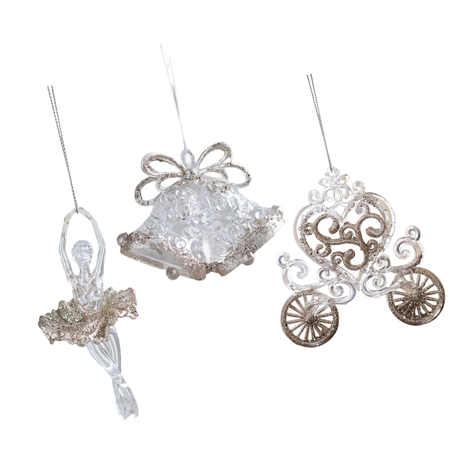 Tsophreniq Seasonal Hanging Decoration Accent Elegant Christmas Bauble Stylish Tree Charm Festival Adornment Seasonal Decoration Accent