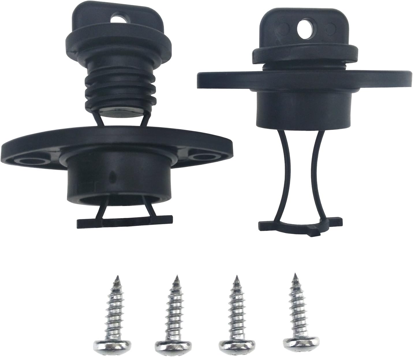 Kayak Drain Plug Kit Thread Bung for Kayak Canoe Boat Set of 2 and 4 Screws