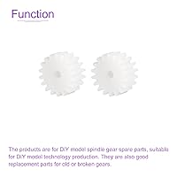 Vista 4 de DMiotech Paquete de 30 engranajes de plástico de 18 dientes, modelo 182A, engranajes helicoidales de plástico para automóviles de bricolaje, robots
