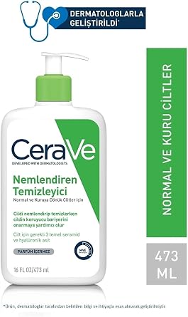 CeraVe Nemlendiren Temizleyici Seramid&hyal ronik Asit Kuru & Normal Ciltler Y z V cut 473ml 104185-1-6
