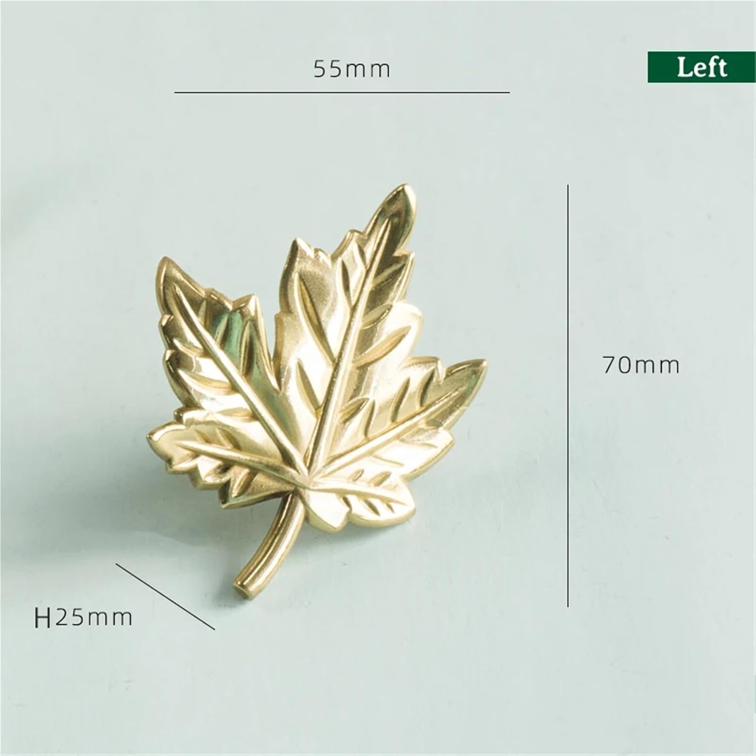 Gold Furniture Handles Door Knobs and Handles 1Pcs(C-3280-Left)