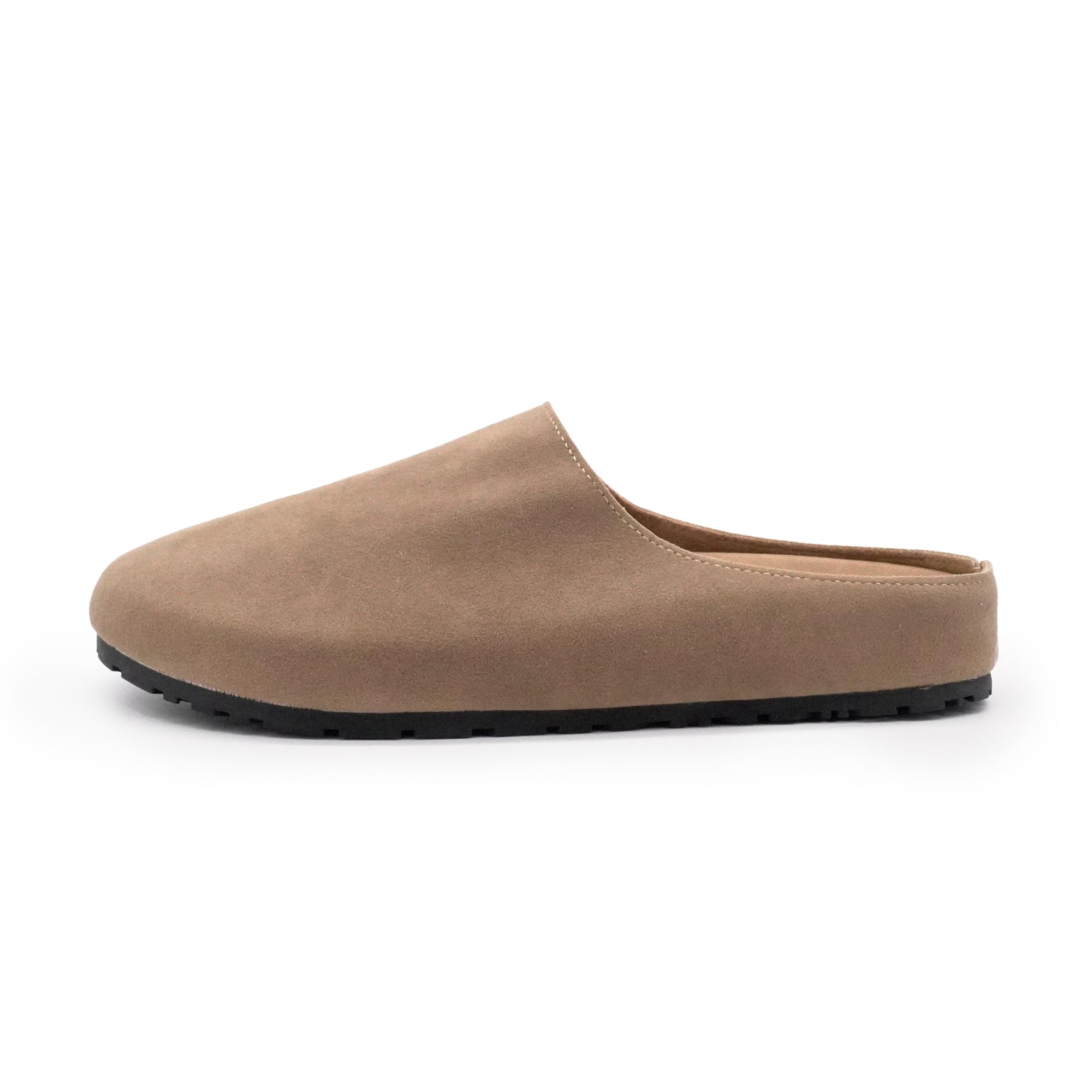 JOMIX Sabot Donna Eco-Pelle Scamosciata Zoccoli Comodi e Traspiranti Punta Chiusa Pantofole Casual Casa Sughero per Tutto Il Giorno