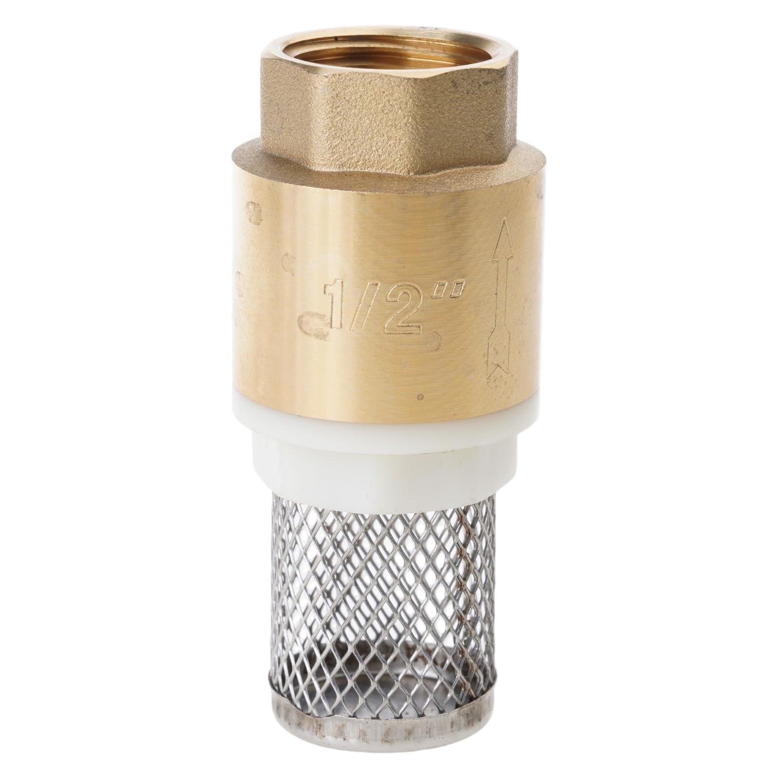 Brass Vertical Check Valves Replacement 1 / 2Inch Female Thread Bottom Valves for Water Plumbing Pump for Agricultural Irrigation