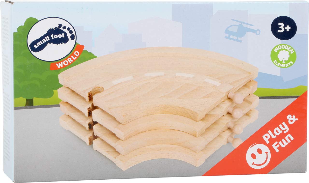 Kit Foot Small Foot 10810 Kit De Route "Croisement En T" En Bois