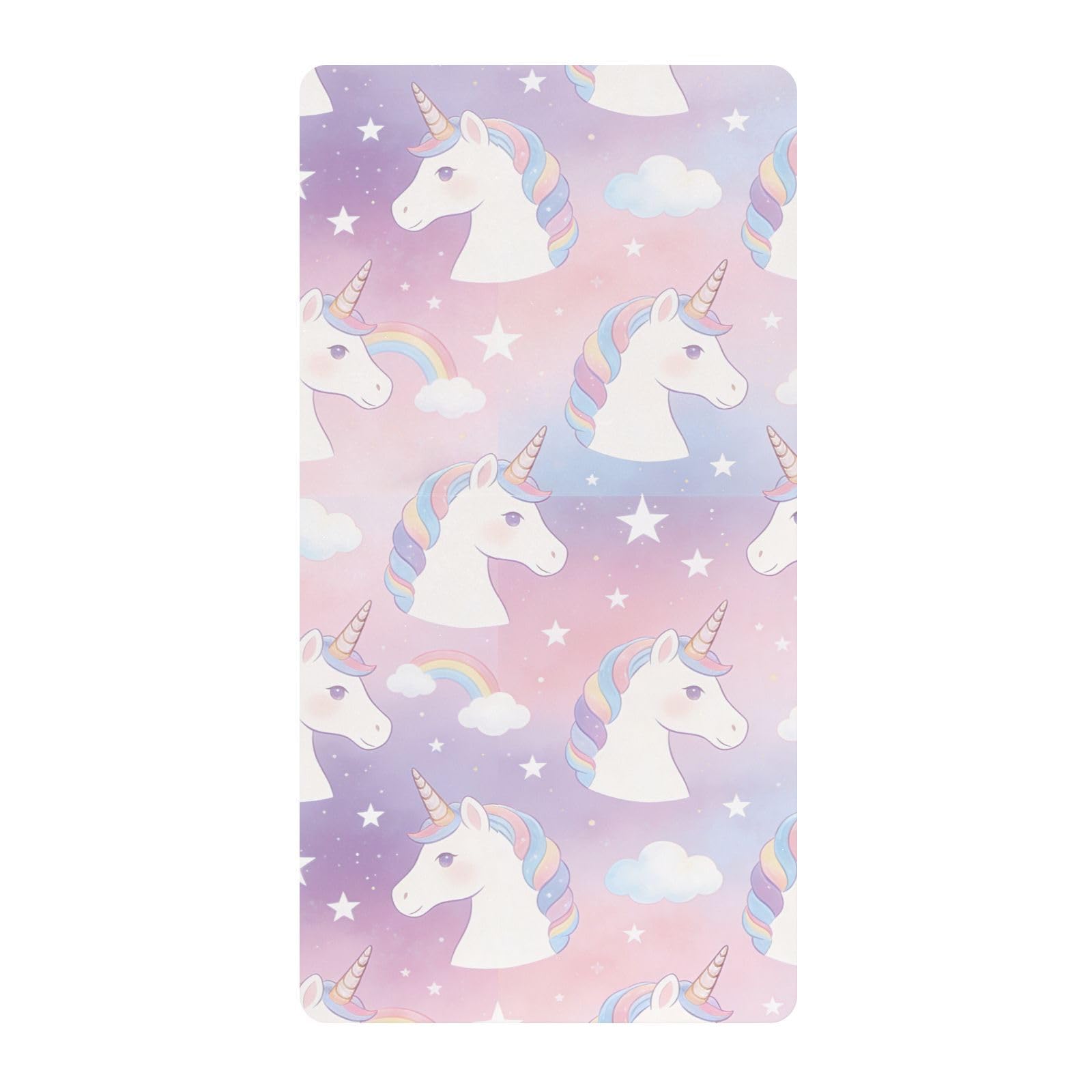Draps de berceau galaxie pastel en pur coton de qualité supérieure