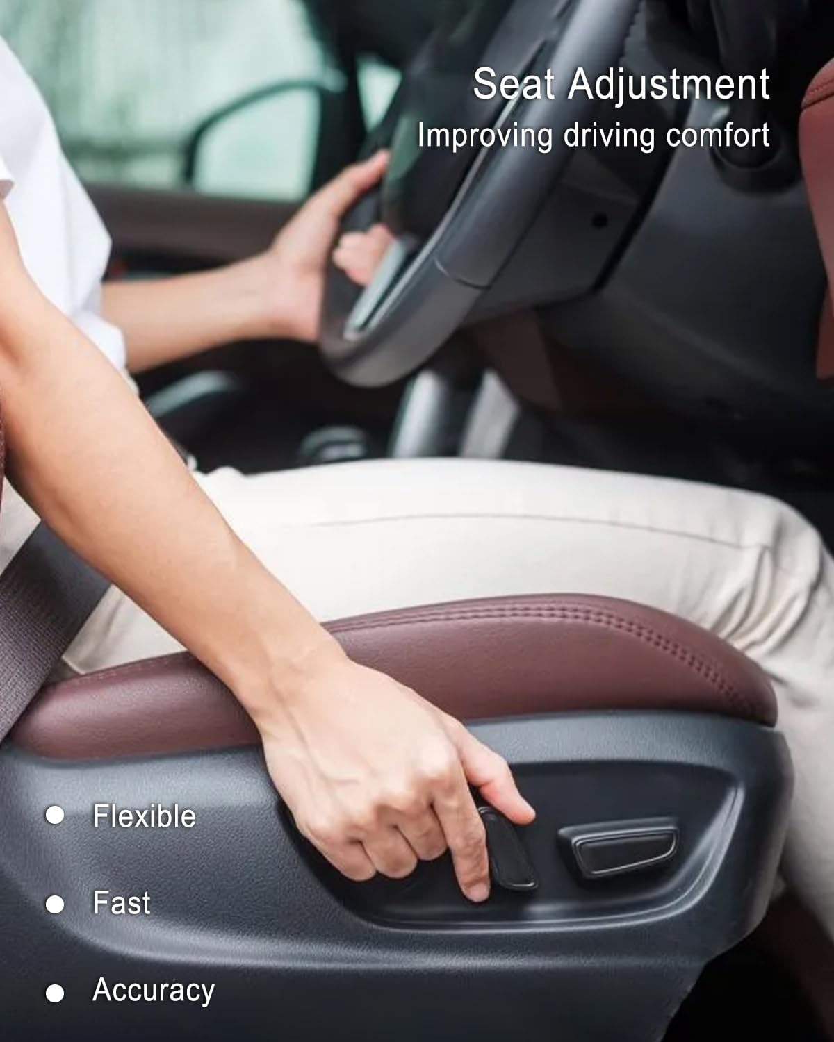 Power Seat Switch Control for Altima Titan Pathfinder Murano Front Left Right Side 87066-1AB0A 870661AB0A Fast Response Electric Seat Switch Button Replacement Left