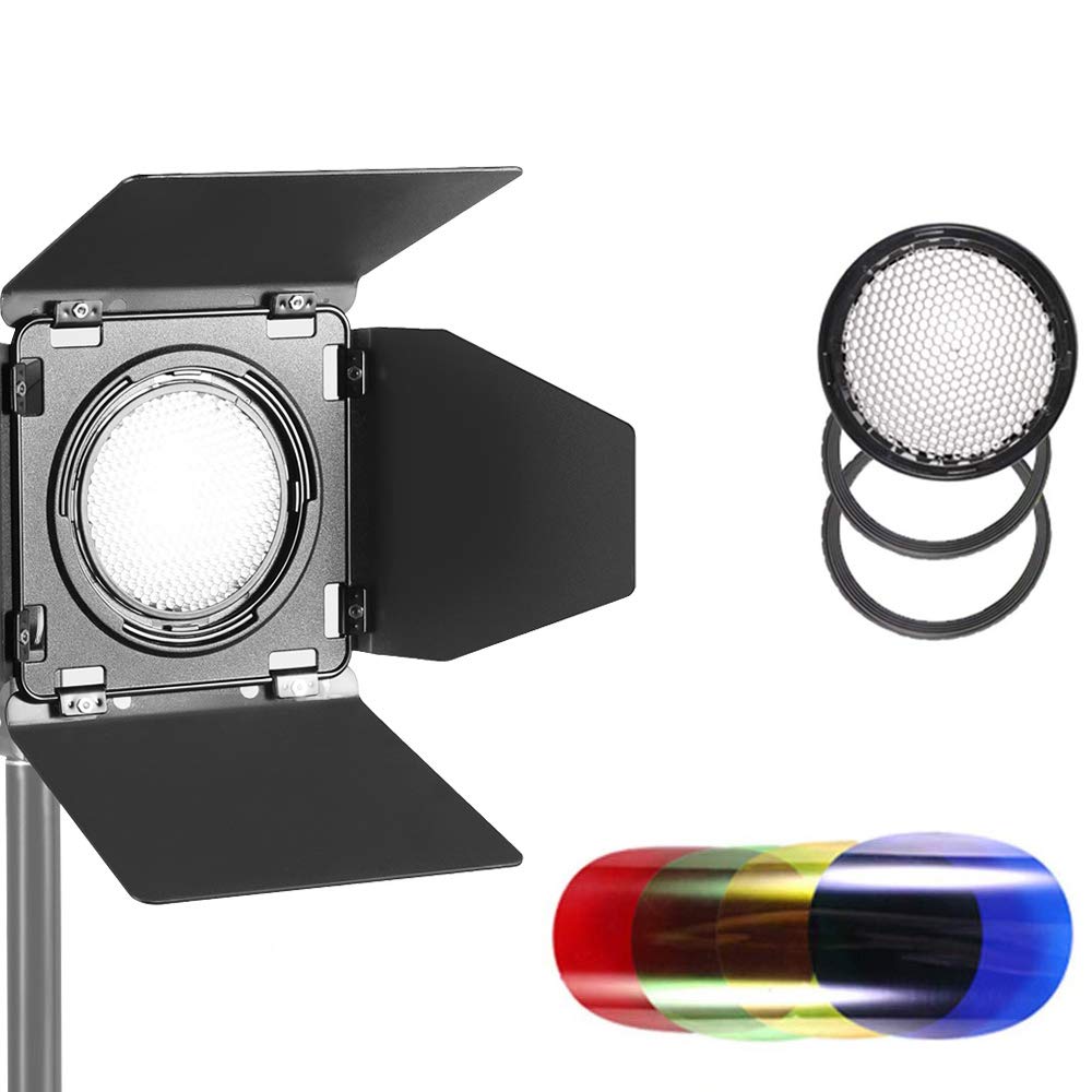 Godox BD-08 BD08 Barn Dorr - Reflector de cuatro alas y cuatro filtros de color para Godox AD400Pro AD400 (BD-08)