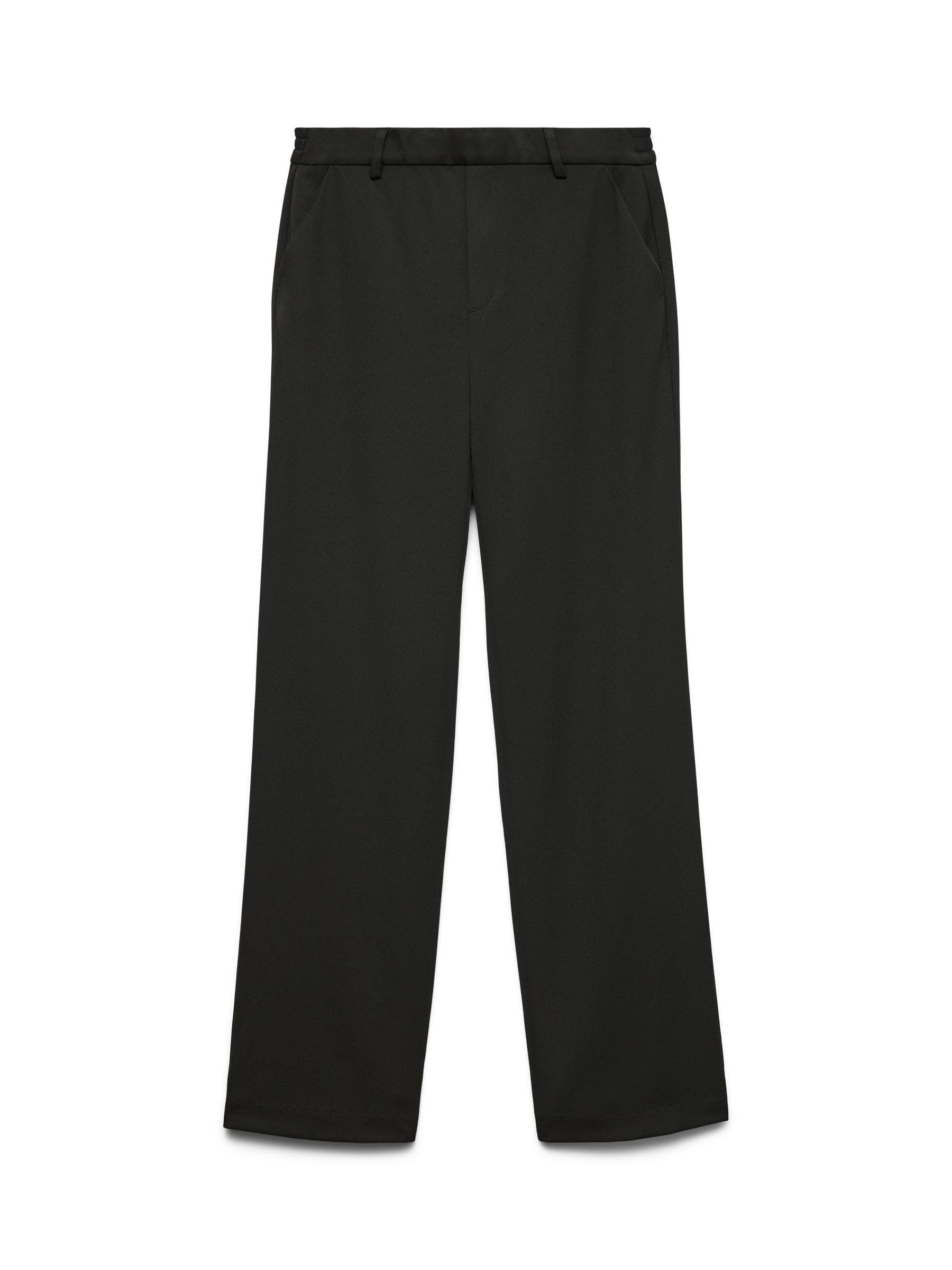 Vero Moda Women's Black Maya Straight Trousers Small