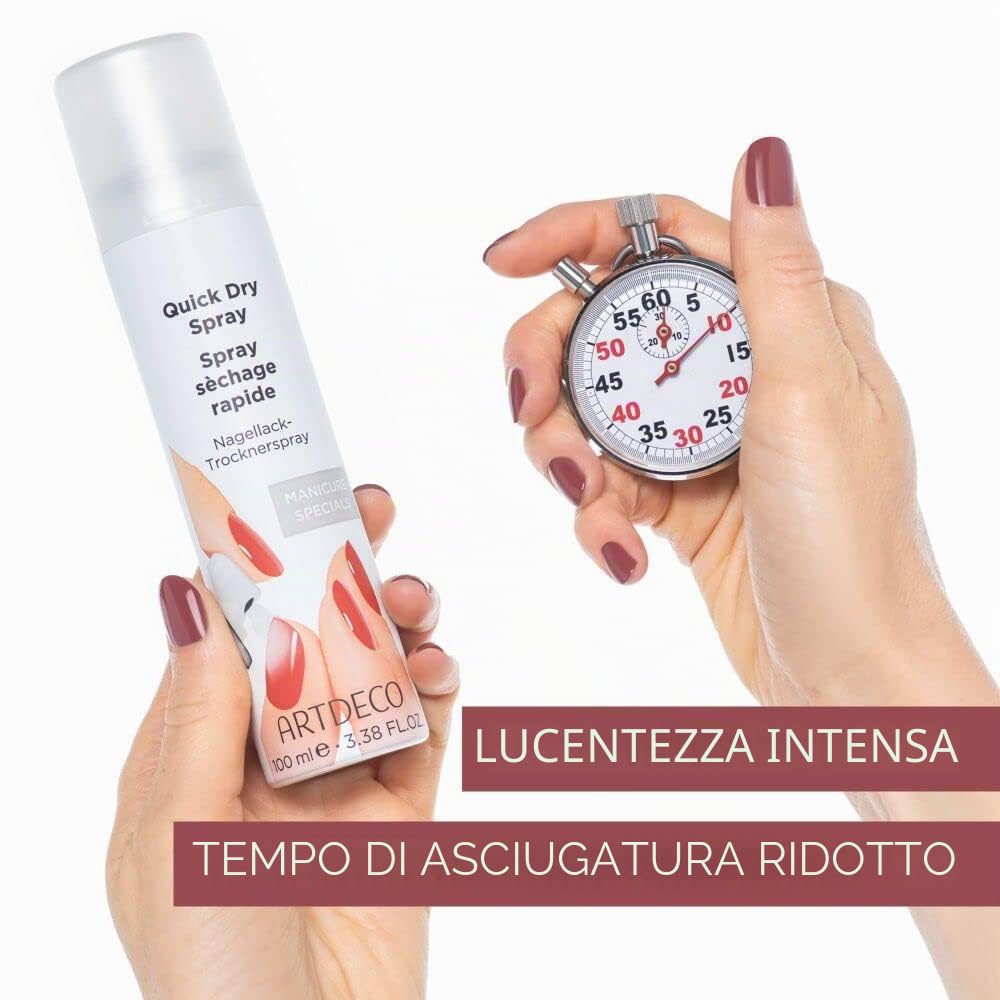 Art Deco Quick Dry per unghie ad asciugatura rapida, Spray di vernice, confezione da pezzi (2 X 100 ML)