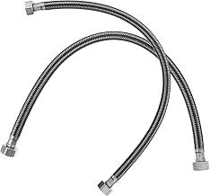 OSALADI 2 Pçs Mangueira Torneira Universal Mangueira De Metal Mangueira De Banheiro Aço Inoxidável Linha De Água Pia Do Banheiro Mangueira Trançada Conector De Torneira De Aço Inoxidável