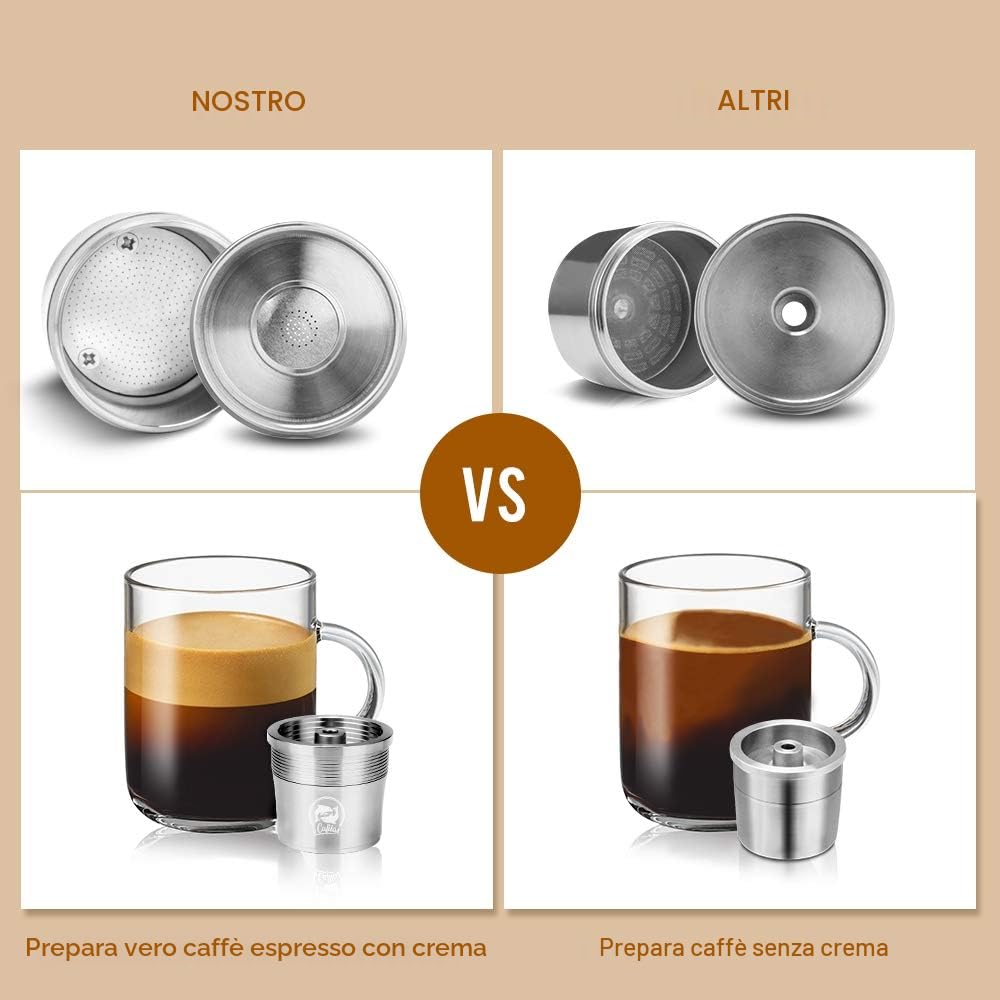 Capsule Caffè Riutilizzabili per illy Macchina Portacialde caffè compatibile con macchine caffè Serie illy