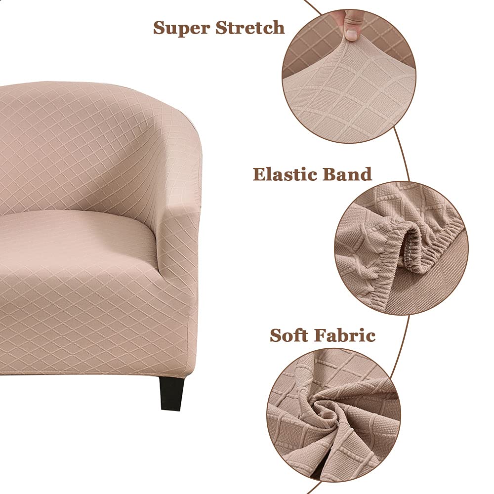 Highdi Copripoltrona Elasticizzato In Jacquard Chesterfield – 1 Posto – Grigio Scuro – Lavabile In Lavatrice