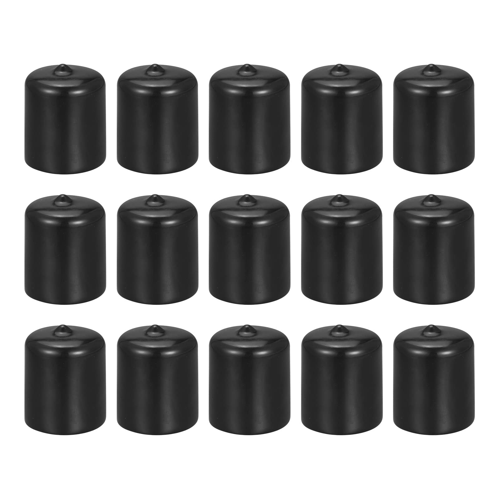 Protectores de rosca de 1 pulgada DMiotech: tapones negros para tornillos