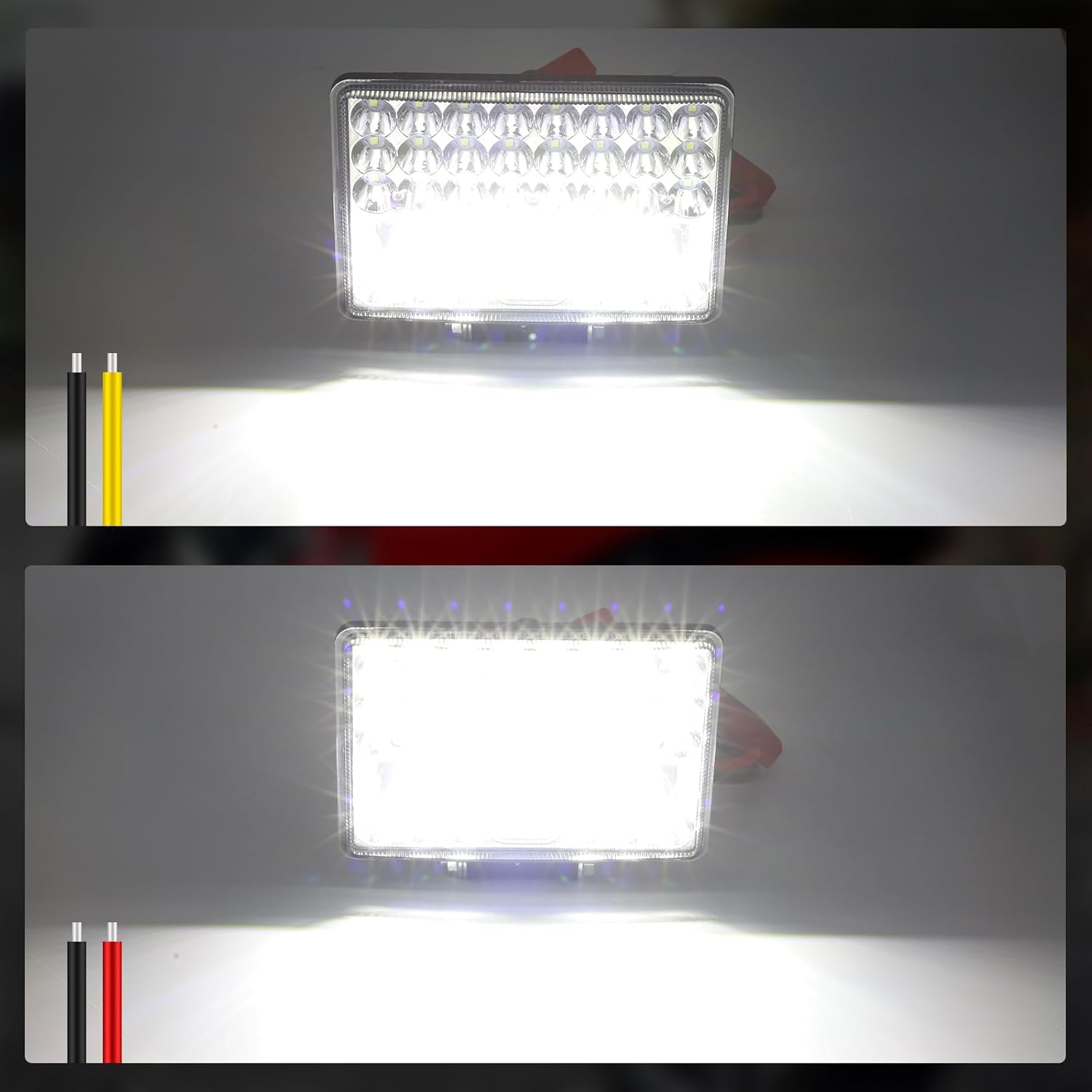 LED Work Light, 5 Inch Heavy Equipment LED Pods Lights, 12V-24V Waterproof Driving Working Fog Lights for Trucks ATV UTV 4x4 SUV (Pack of 2)