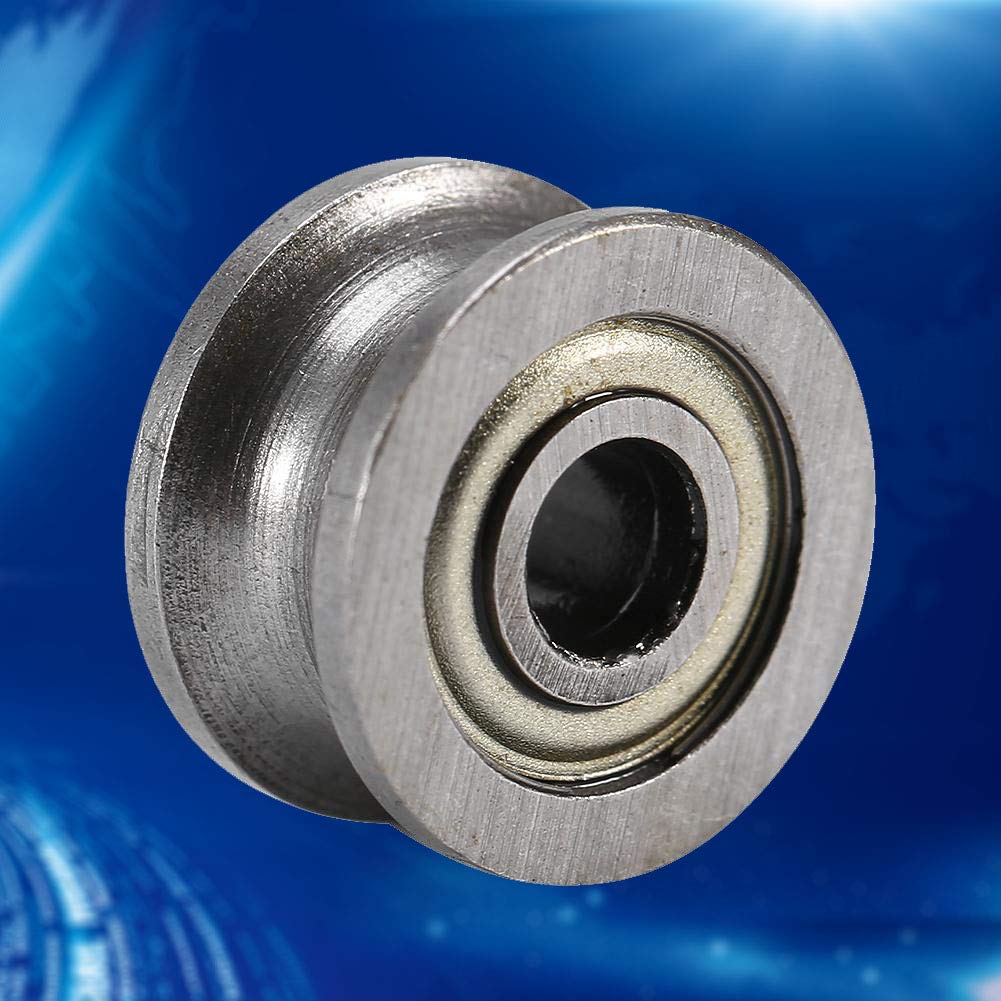 Buy 1 get 1 🔥 U Groove Ball Bearing Guide Pulley,10Pcs U624ZZ U Groove Ball Bearing Guide Pulley for Rail Track Linear Motion System 4137mm