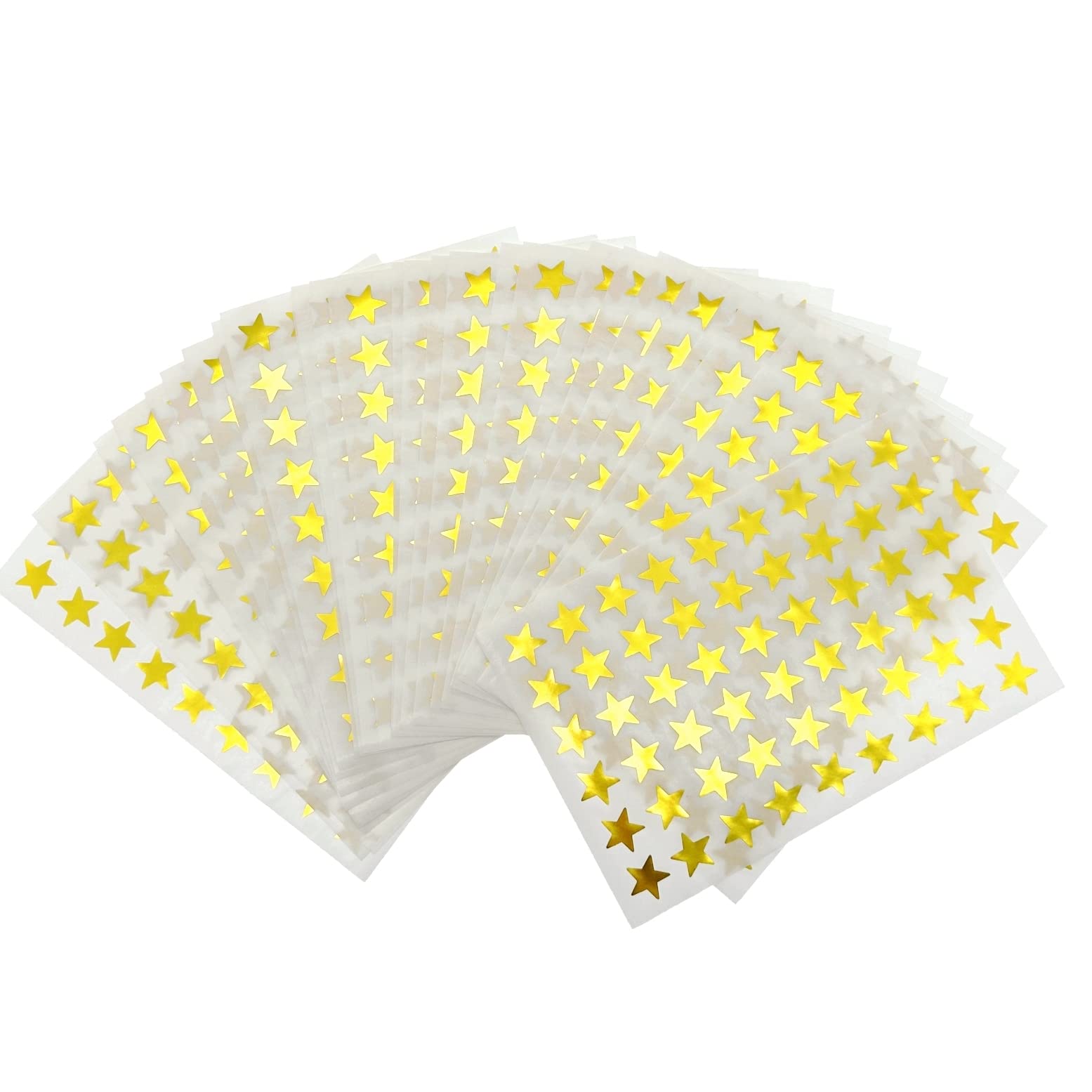 JZK 1620 calcomanías de estrella pequeña de 1,3 cm, calcomanías de plástico de estrellas doradas para niños, calcomanías para calendarios, planificadores, álbumes de recortes