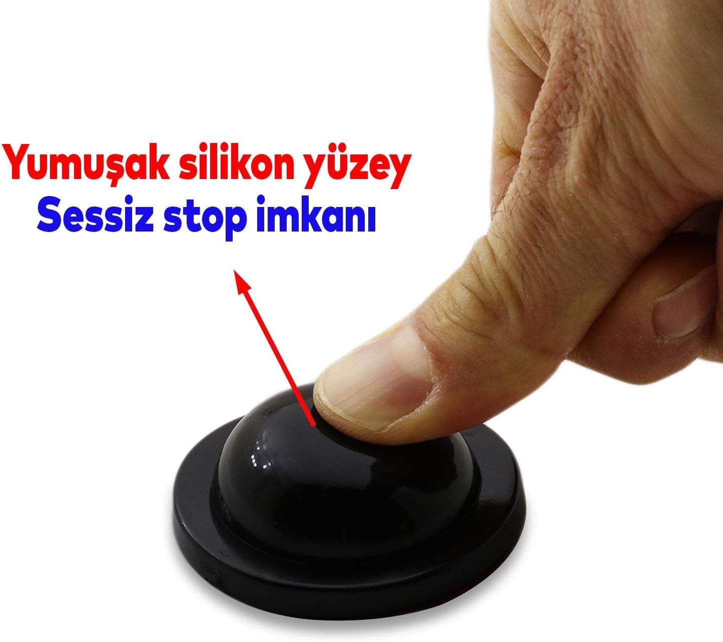 Silikon Kapı Stoperi Tamponu Yapışkanlı Siyah Kapı Kolu Stopu Sessiz Stop