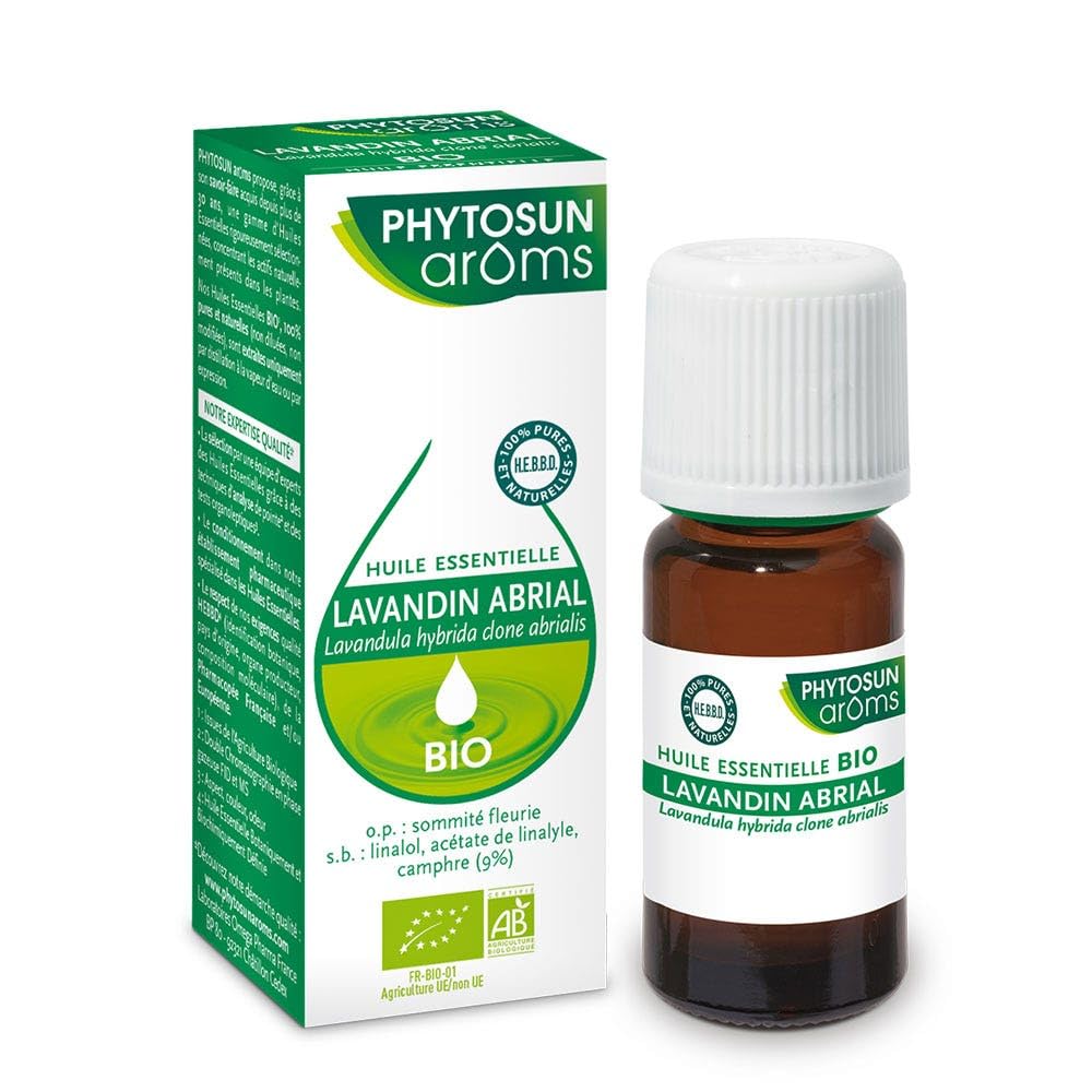 Phytosun Arôms Organic Essential Oil Abrial Lavandin (Lavandula hybrida Clone abrialis) 10 ml