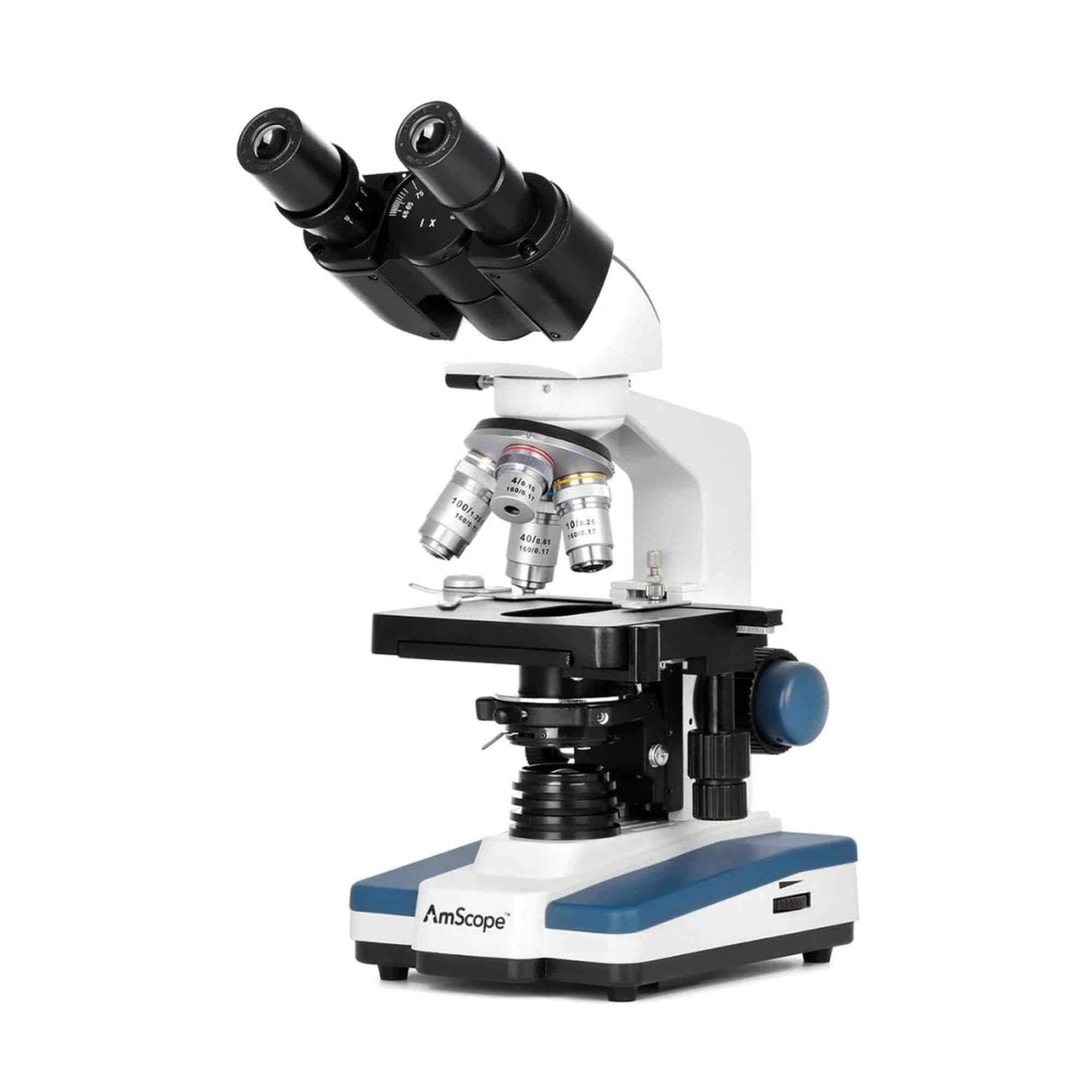 AmScope B120C-E 40 x 2500 x Microscopio Binocular Compuesto digital LED con 3D Etapa Plus Usb de la c-mara