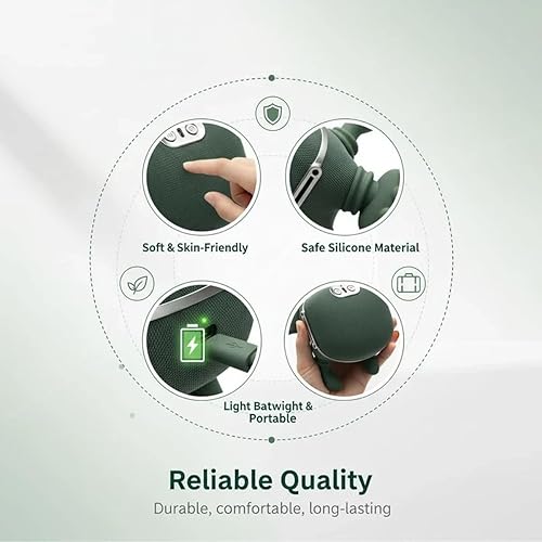 Miniatura 7 de Masajeador de cuello con calor para aliviar el dolor de tejido profundo inalámbrico eléctrico Shiatsu masajeador de espalda hombro con dedos función