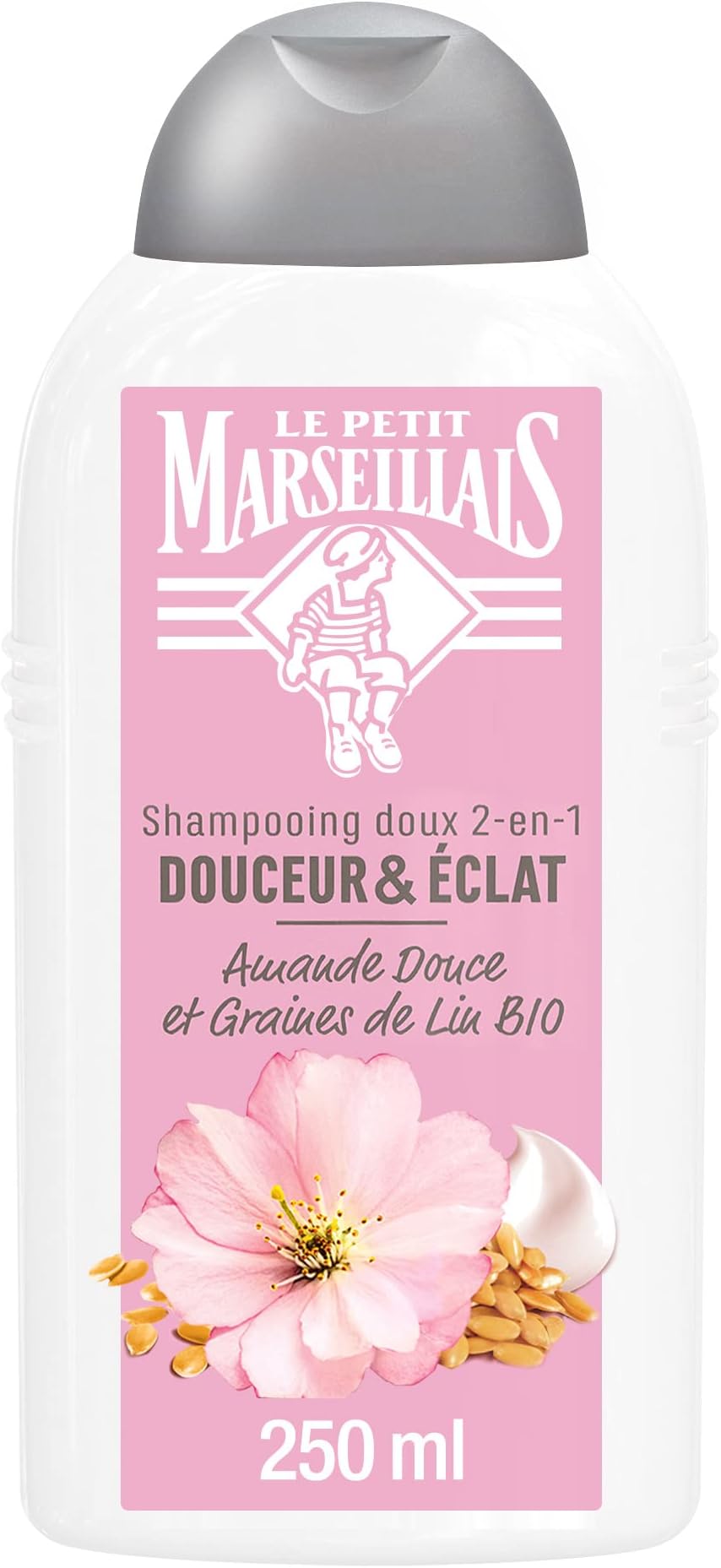 2 in 1 Shampoo Moisturize and Shine Almond and Linseed BIO