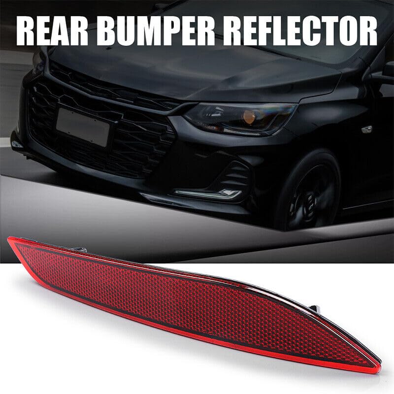 Image of Pair Rear Bumper Reflector Light 84037296 84037297 Left Right Side for Chevrolet Cruze 2016 2017 2018 2019 (Left+Right Side)