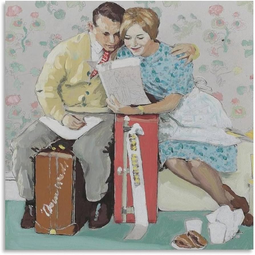 Amazon.co.jp: ノーマン・ロックウェルのポスターと版画《新婚