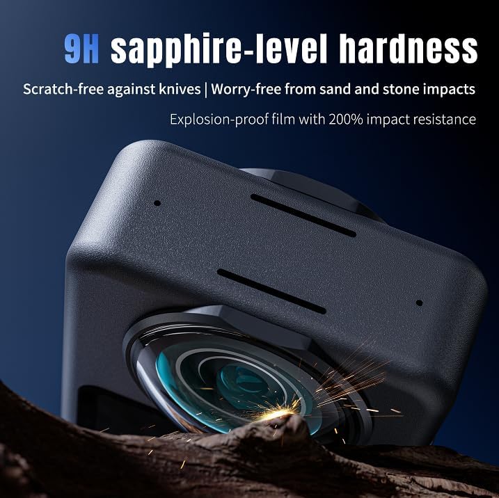 Lens Guard/Lens Protective Cover Compatible with DJI Osmo 360, High-definition Anti-Scratch,Waterproof Dustproof (Optical Glass)