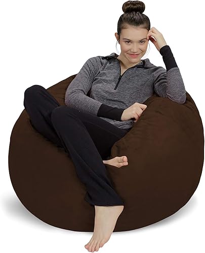 Miniatura 51 de Sofa Sack: puff de felpa ultra suave, con espuma viscoelástica y funda de micro-gamuza, mueble rellenos de espuma y accesorios rellenos de espuma