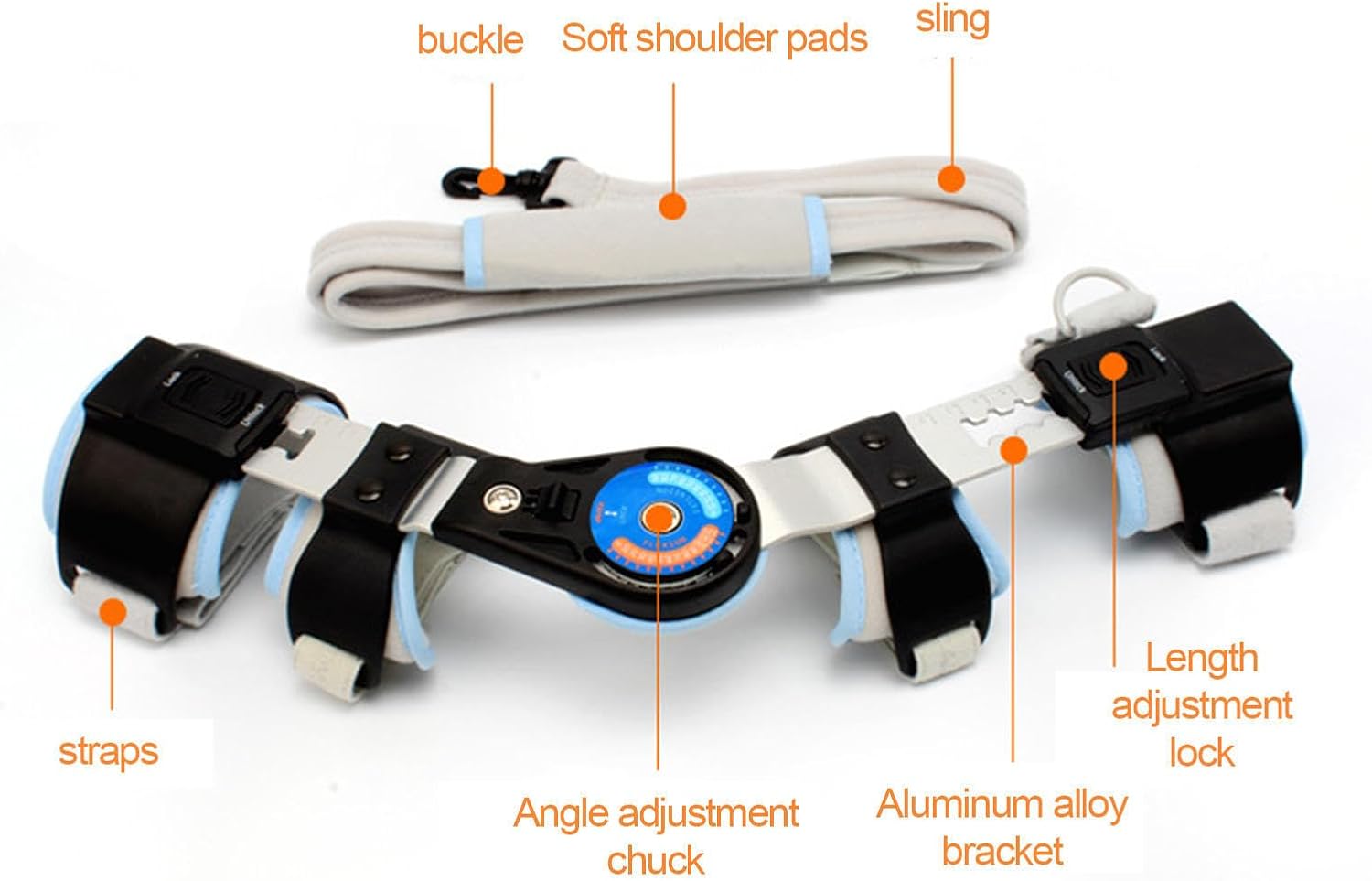 Elbow Joint Correction Brace for Sports Fracture, Adjustable Elbow Brace Protective Gear for Arm Injury, Right/Left Arm