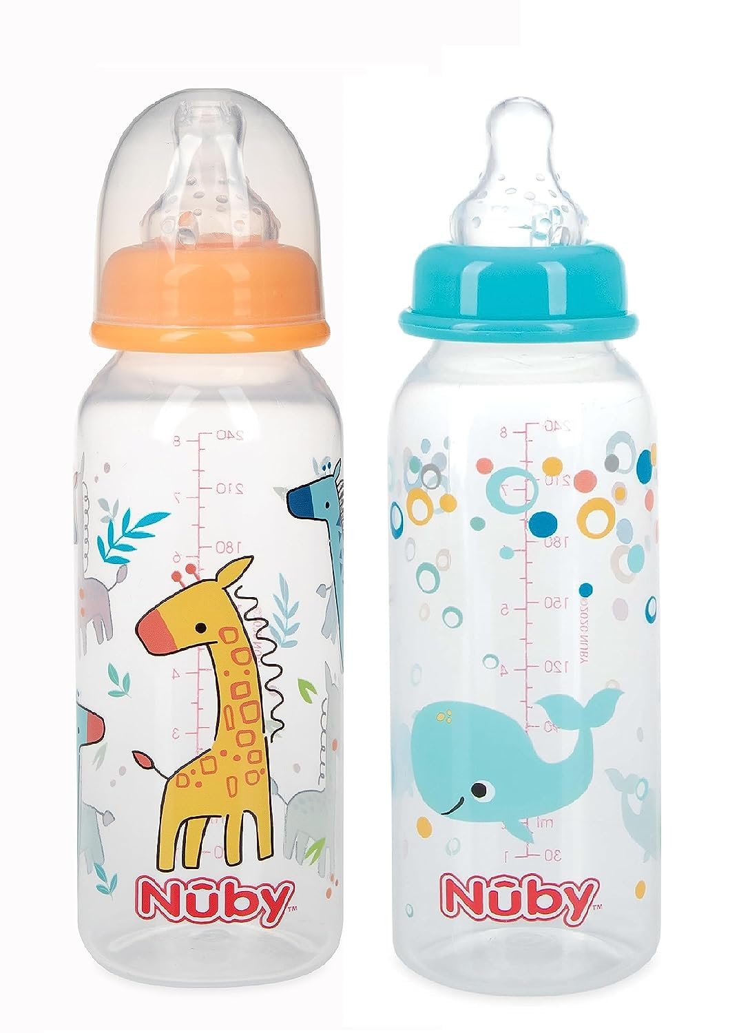 Biberon – Nuby – 226,8 gram Pack-of-2 Imprimé anti-goutte Bouteille (1 lot uniquement) 1167