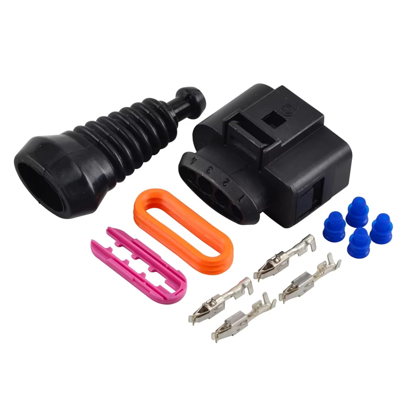 Kfz-Stecker für Audi A4 (2008–2016), Audi A6 (2011–2016) und Audi A8 (2010–2013) – Reparatur- und Austauschset für Zündspulenstecker 1J0998724