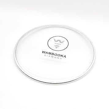 Diamond Professional Darbuka Skin Transparent Replacement Head | 1-Ply 10 Mil | Exclusive Fit for Wambooka Diamond 8.75 Inch