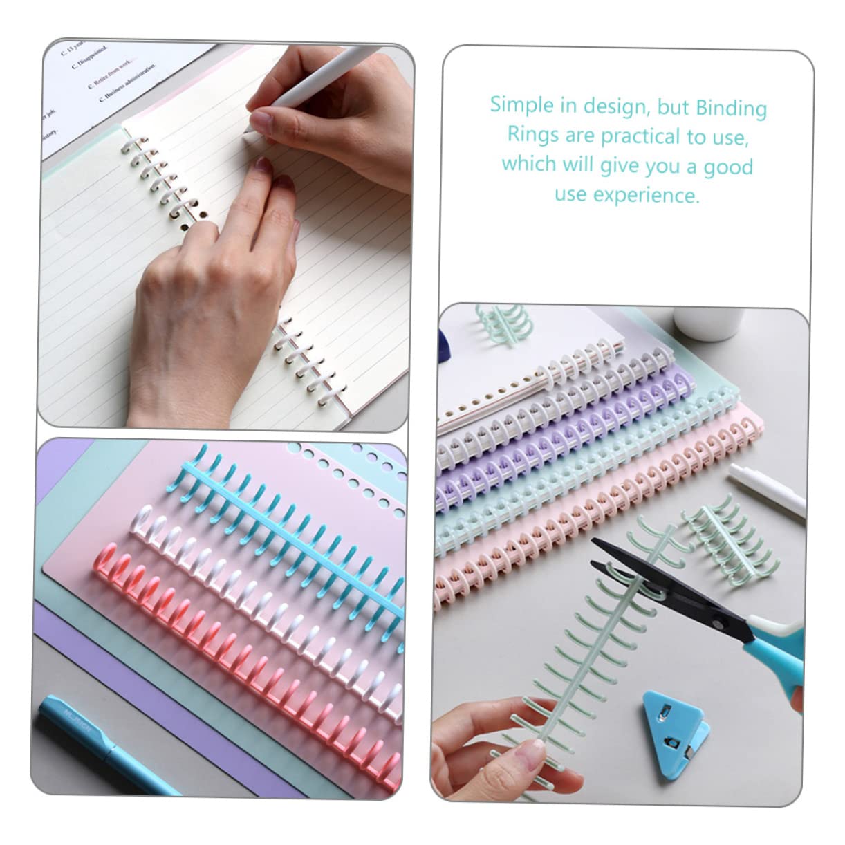 3 Set Di Raccoglitori A Spirale Con Fibbia A Scatto Per Organizer 10 Pezzi * 3