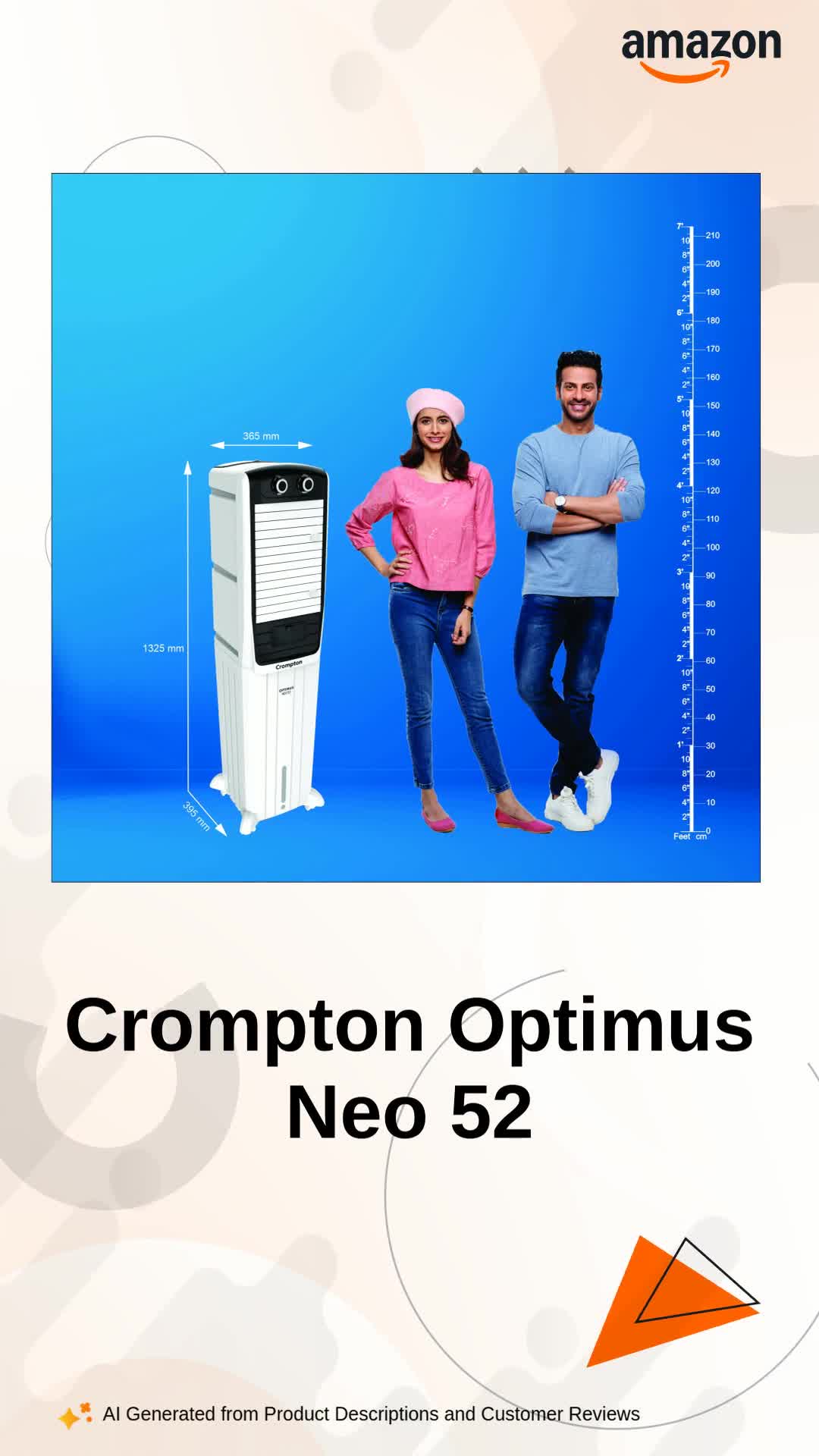 3.coromo様 Crompton Optimus Neo 52 Litres Tower Air Cooler for home | Easy