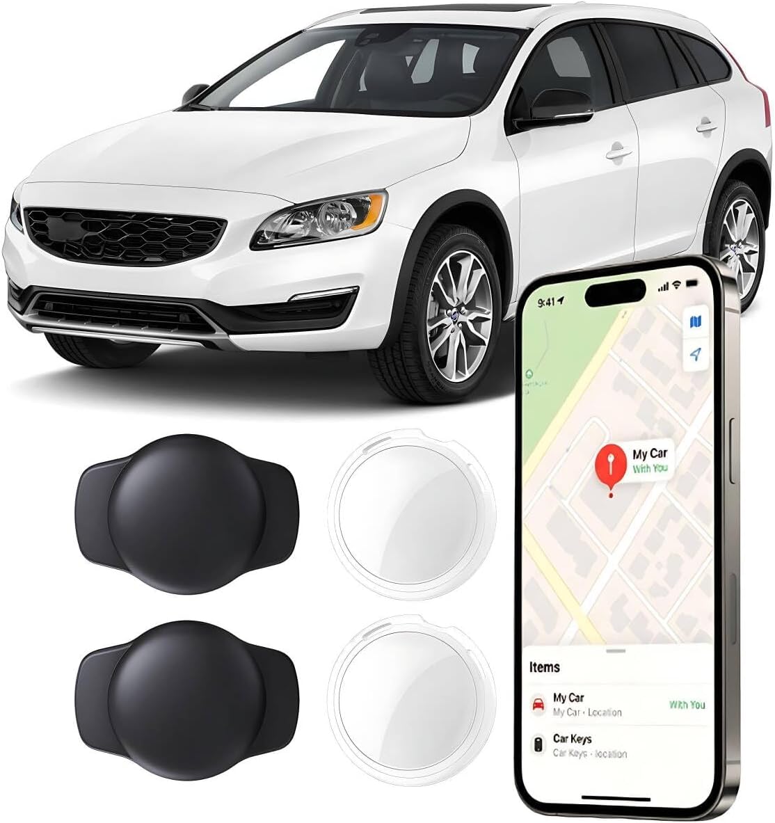 Undetectable GPS Tracker for Vehicles No Subscription Car Locator(iOS Only)