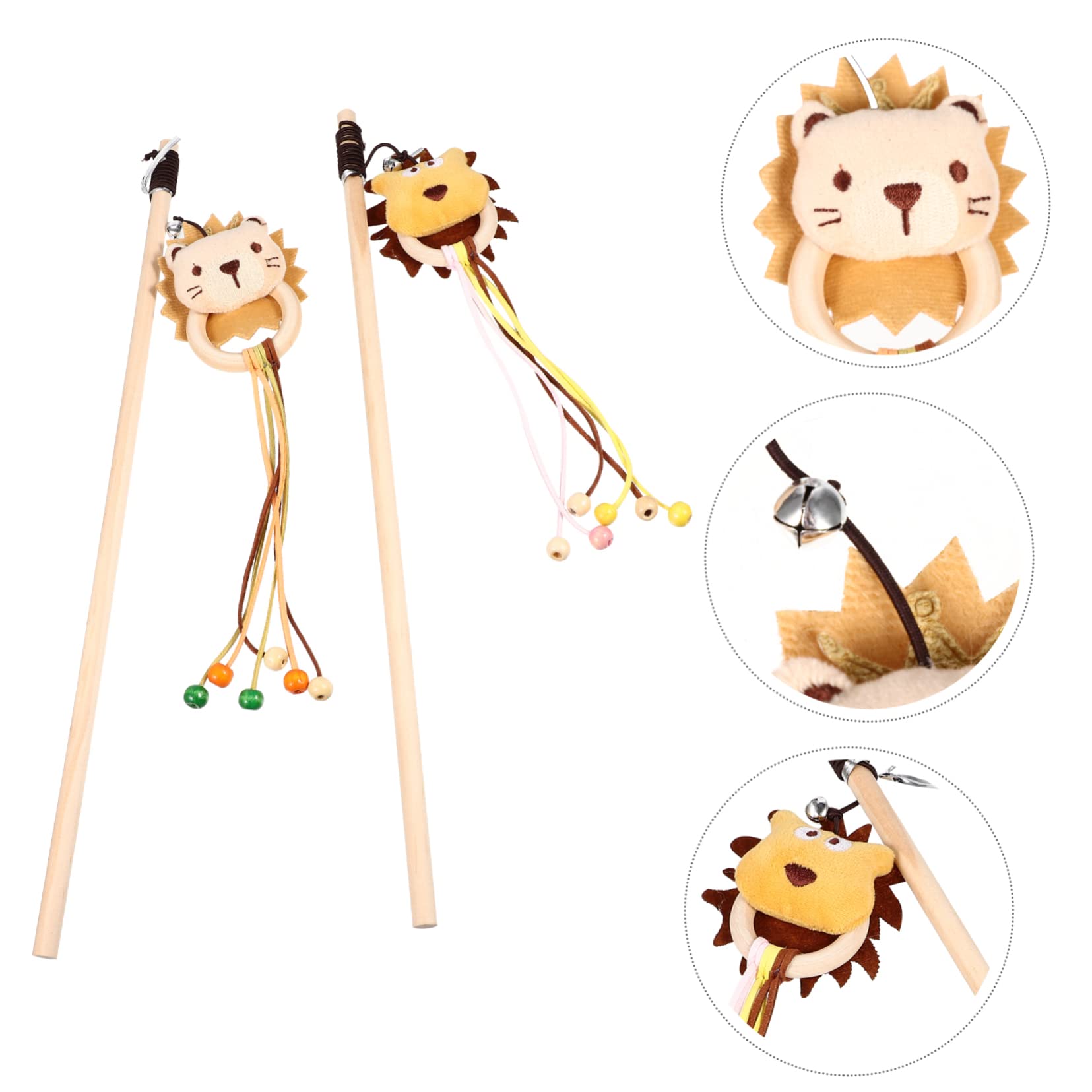VANZACK 10 Pièces Balle Jouet pour Chat Jouets Bébé Poussin Jouets De Poulet pour Poussins Jouets De Jouet Serpent Chat Chat Teaser Stick Pôle Animaux Peluche