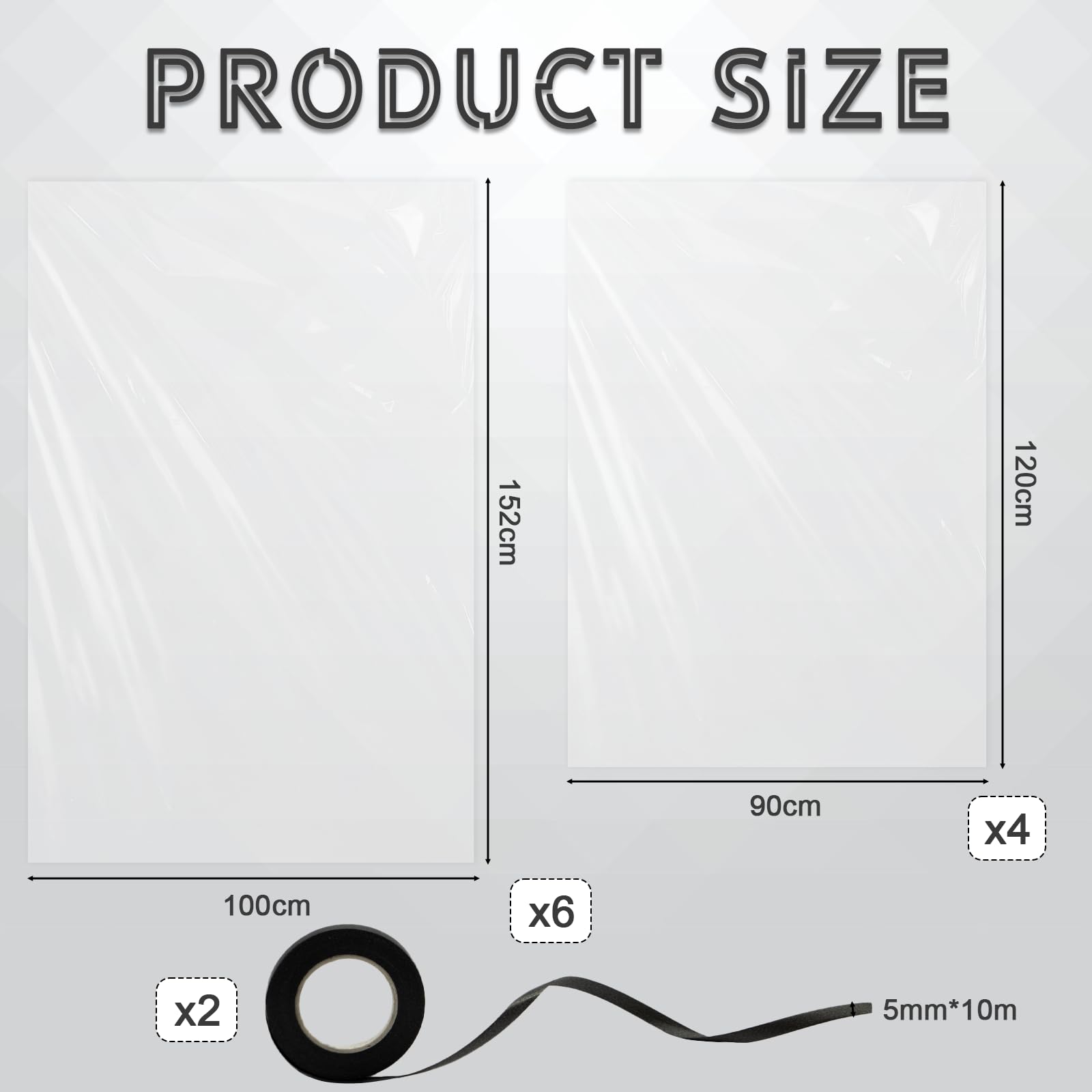 SPOKKI 10 Pcs Flat Large Plastic Bags - Image 2
