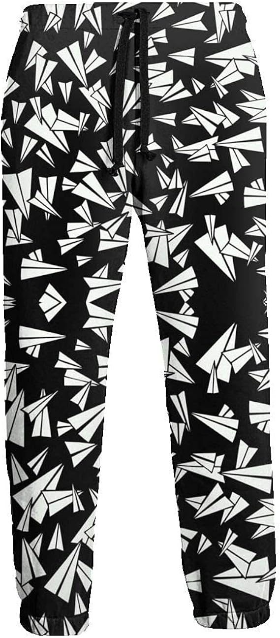 136 Paper Plane Men Novelty Jogger Pants Casual Sweatpants Amazon.co