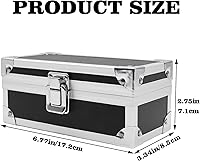 Vista 6 de Caja de dinero con cerradura, Caja de dinero de aleación de aluminio para efectivo, Soporte de dinero, Organizador de efectivo, Bandeja de moneda