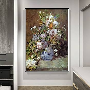 Amazon | DIY数字油絵春の花束1866年オーギュスト・ルノワールの絵画