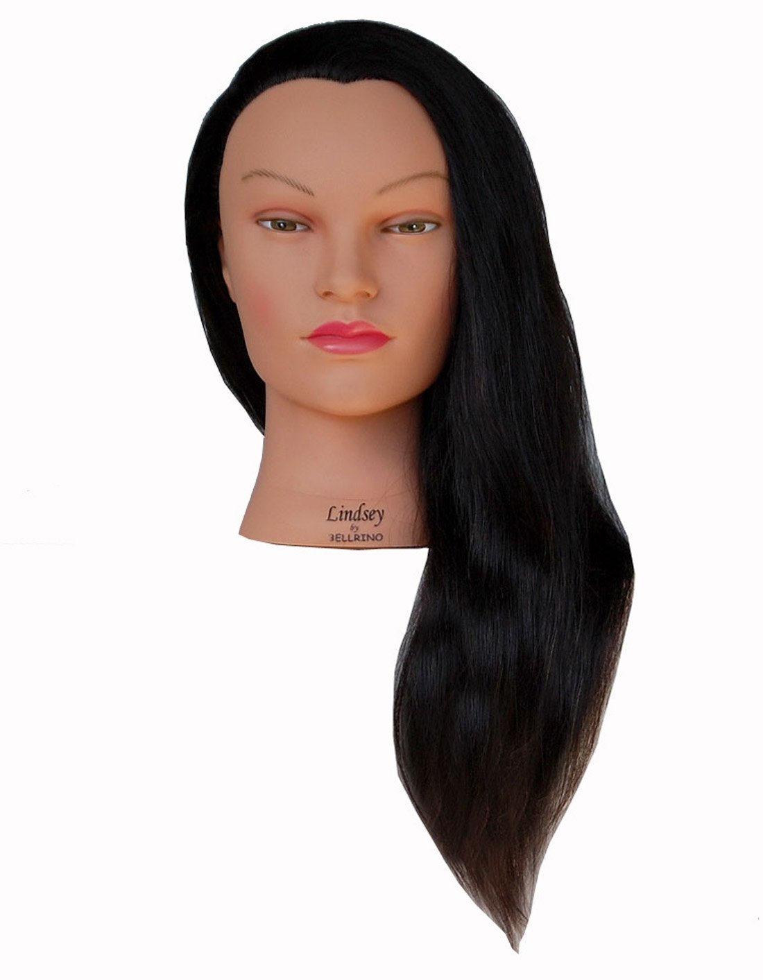 Bellrino 24" Training Head Cosmetology Mannequin Manikin with 100% Human Hair with Table Clamp - Lindsey