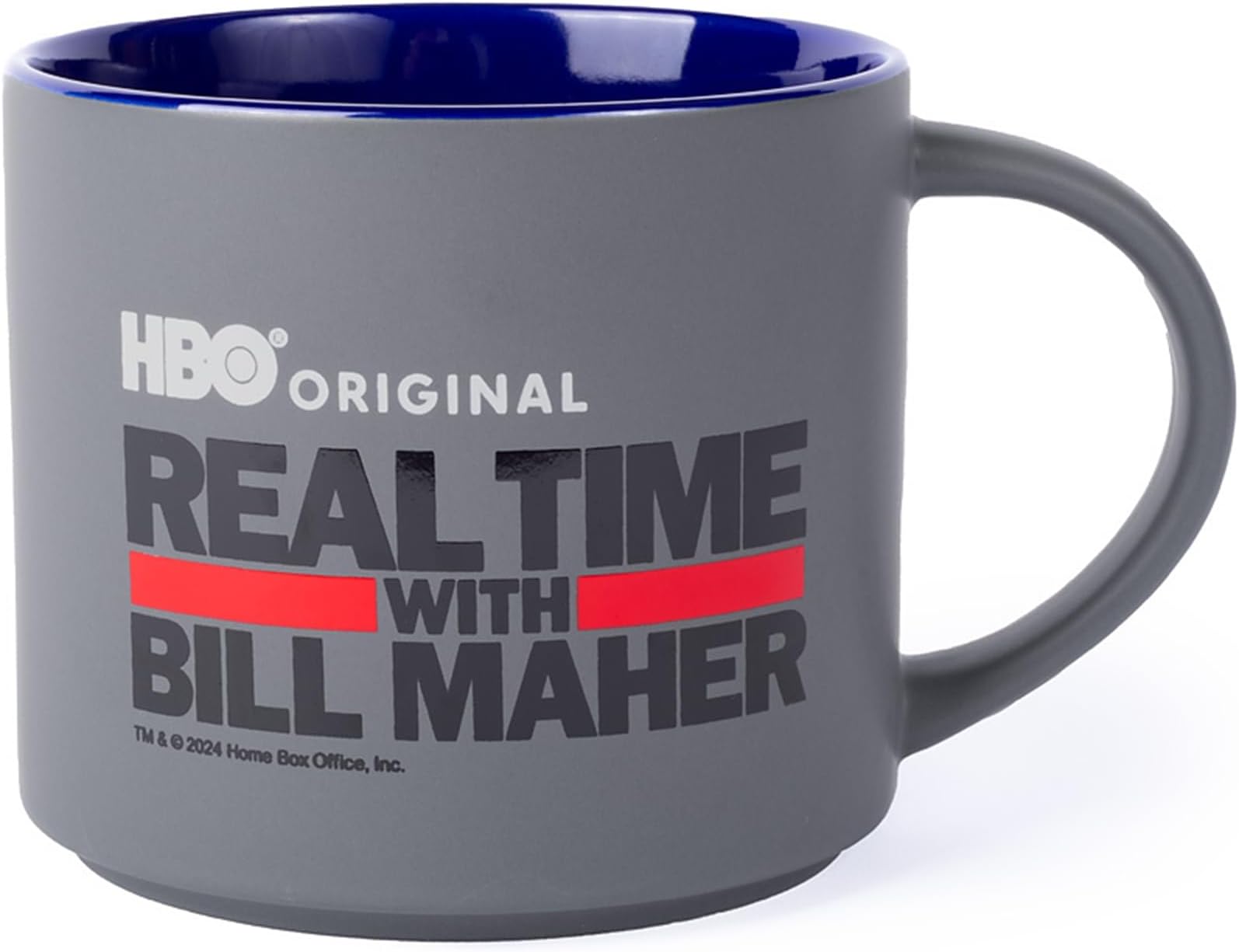 Original Real Time with Bill Maher 16 oz. Ceramic Mug, Navy Blue