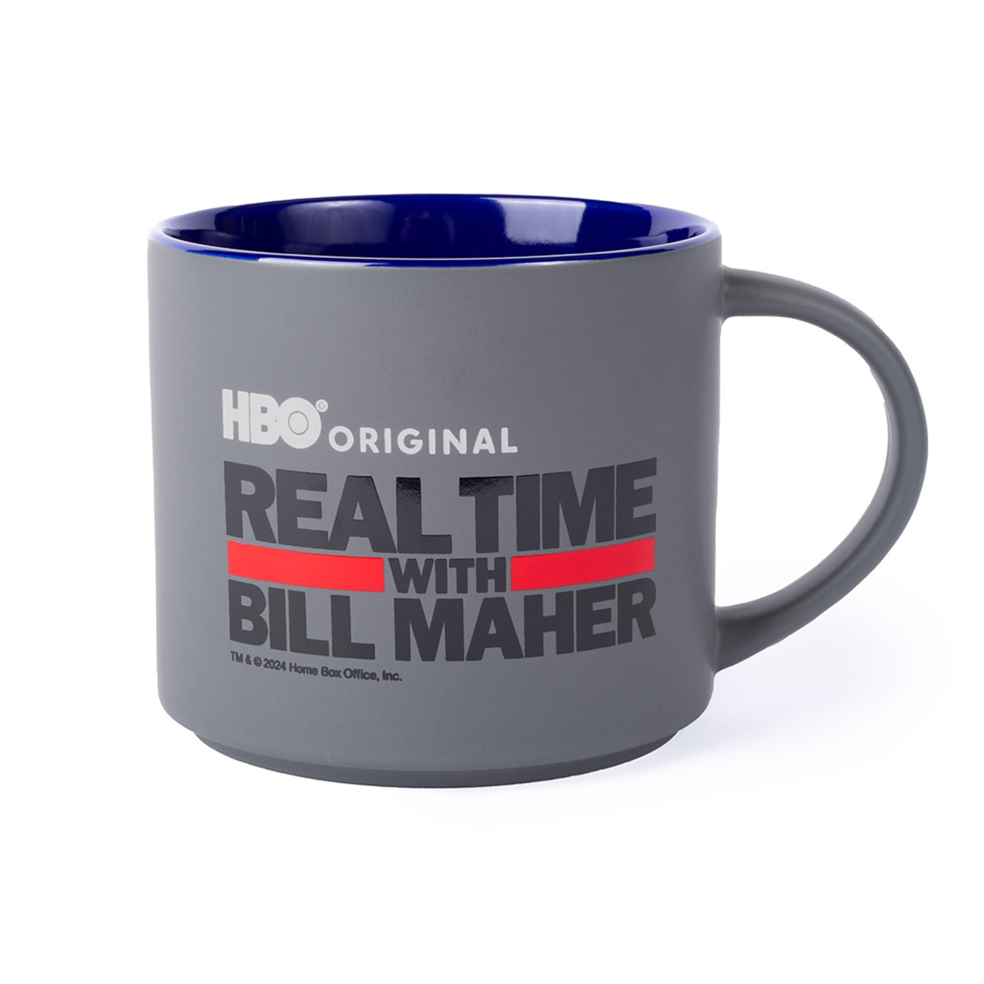 HBO Original Real Time with Bill Maher 16 oz. Ceramic Mug, Navy Blue