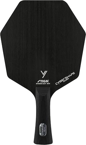 Miniatura 10 de Stiga Cybershape - Cuchilla de tenis de mesa de carbono | Ping Pong Paddle - Diseño único para una zona de golpe más grande y mayor control -
