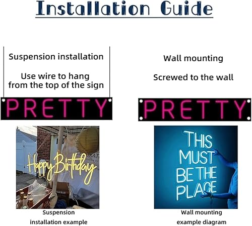 Miniatura 5 de Letreros de neón con luces LED personalizadas, arte de pared para colgar en la ventana, decoración de interiores de acrílico, hogar, tamaño de