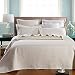 Calla Angel Saint Ivory Luxury Pure Cotton Quilt, King, Ivory